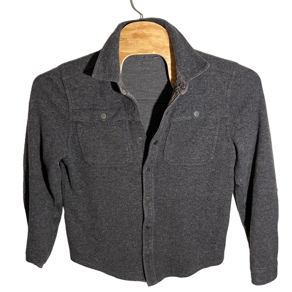 Toad‎ & Co. Kennicott Men’s Medium Black Long Sleeve Button Front Jacket.